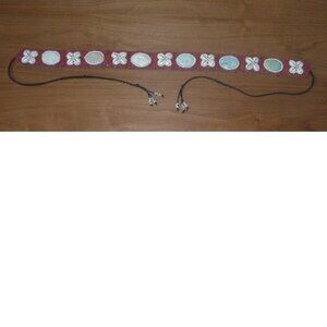 BELT Gorgeous Hand-woven Ocean Beach Inspired Beads, Shells, Stones S adjustable